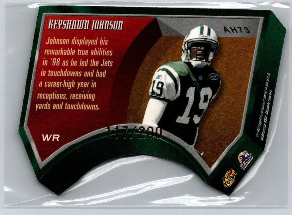 1999 Playoff Absolute SSD #AH73 Keyshawn Johnson Honors Red #/200 F45