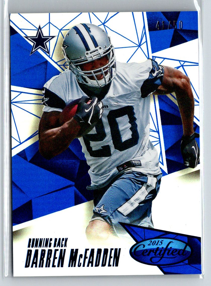 2015 Panini Certified #53 Darren McFadden Mirror Blue #/50 G02