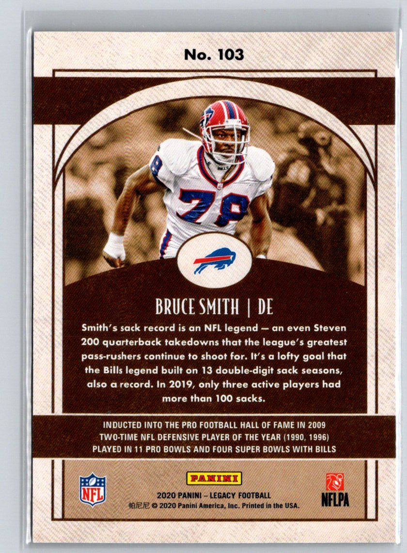 2020 Panini Legacy #103 Bruce Smith Blue #/50 G03