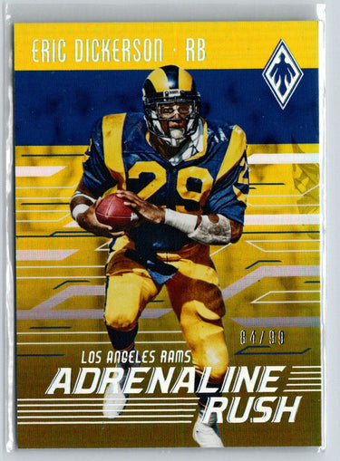 2016 Panini Phoenix #AR-ED Eric Dickerson Adrenaline Rush Yellow #/99 G04
