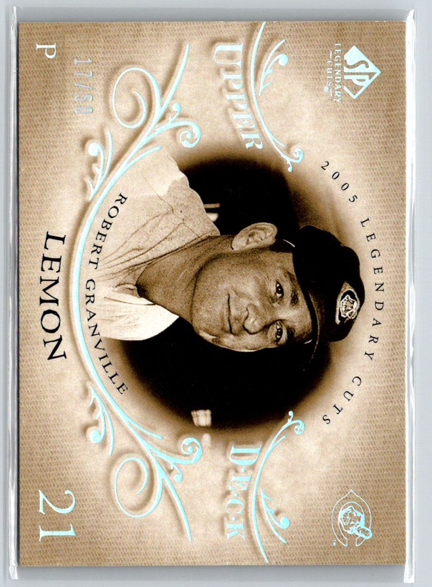 2005 SP Legendary Cuts #7 Bob Lemon HoloFoil #/50 G04