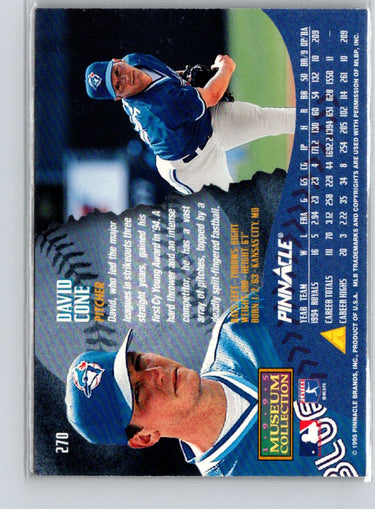 1995 Pinnacle #270 David Cone Museum Collection G05