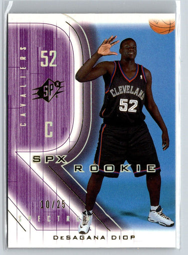 2001-02 SPx #125 DeSagana Diop Spectrum #/25 G06