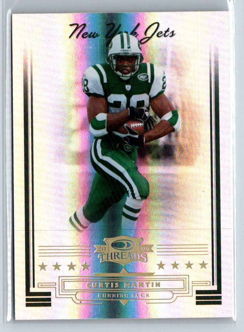 2006 Donruss Threads #69 Curtis Martin Gold Holofoil #/50 G06