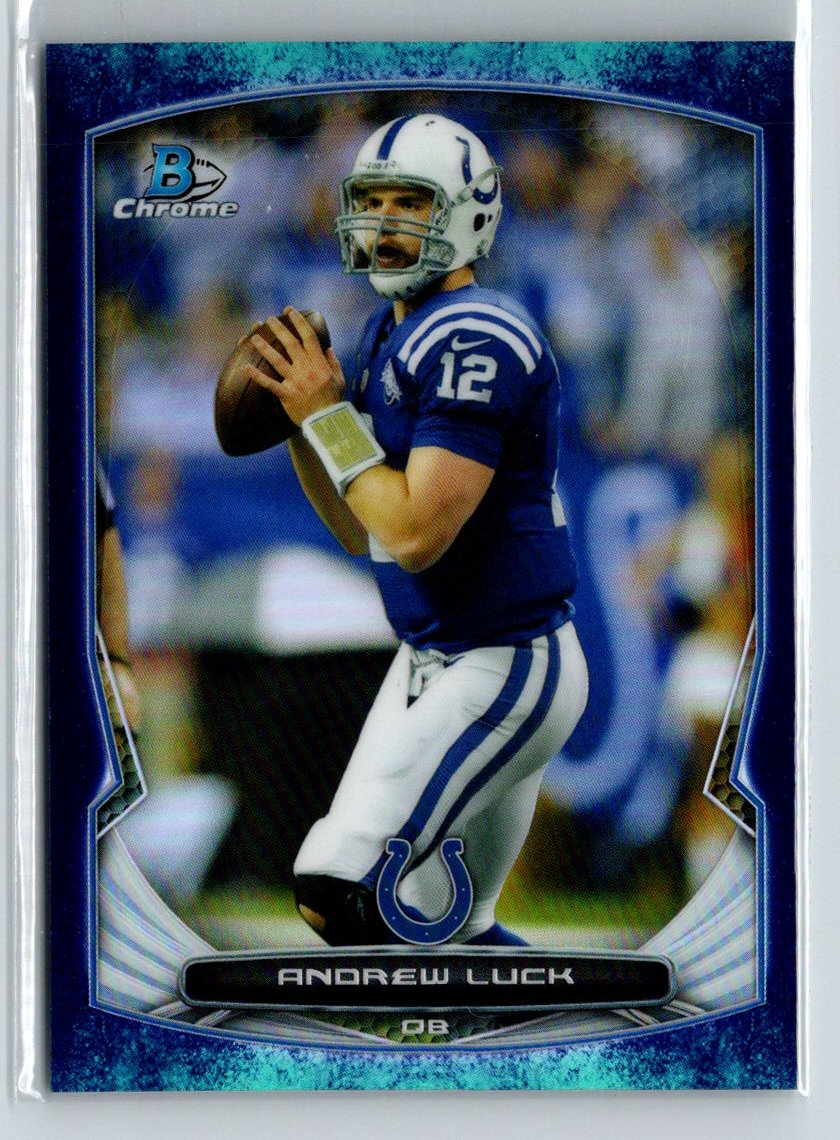 2014 Bowman #37 Andrew Luck Veterans Blue #/99 G06