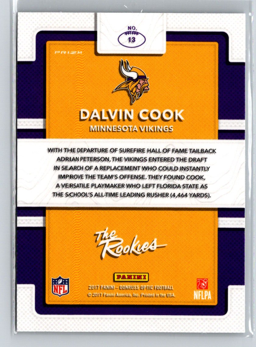 2017 Donruss Optic #13 Dalvin Cook The Rookies G07