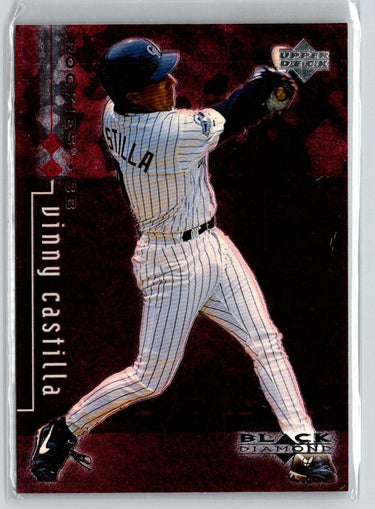 1999 Upper Deck Black Diamond #31 Vinny Castilla Double #/3000 G08