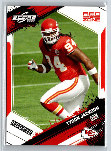 2009 Score Inscriptions #399 Tyson Jackson Red Zone #/30 G08