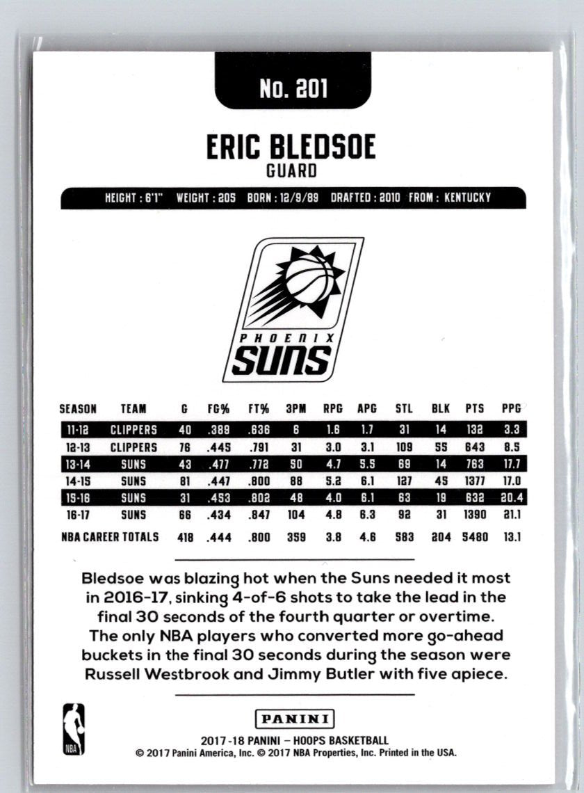 2017-18 Hoops #201 Eric Bledsoe Red #/49 G08