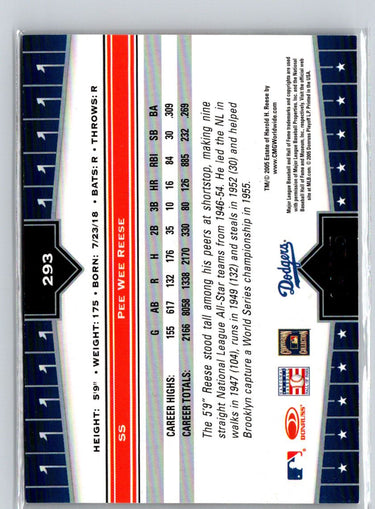 2005 Donruss Champions #293 Pee Wee Reese Impressions Green #/25 G09