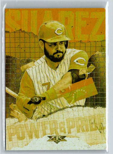 2020 Topps Fire #PP-6 Eugenio Suarez Power and Pride Gold Minted G09