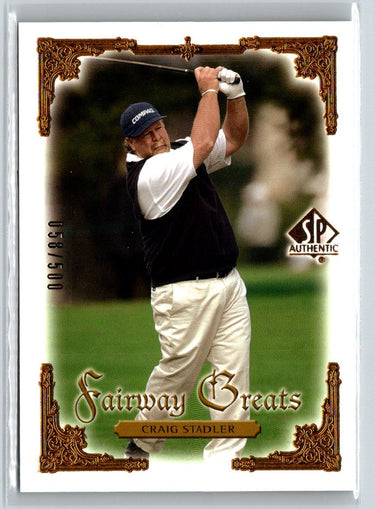 2001 SP Authentic #93 Craig Stadler Gold #/500 G09