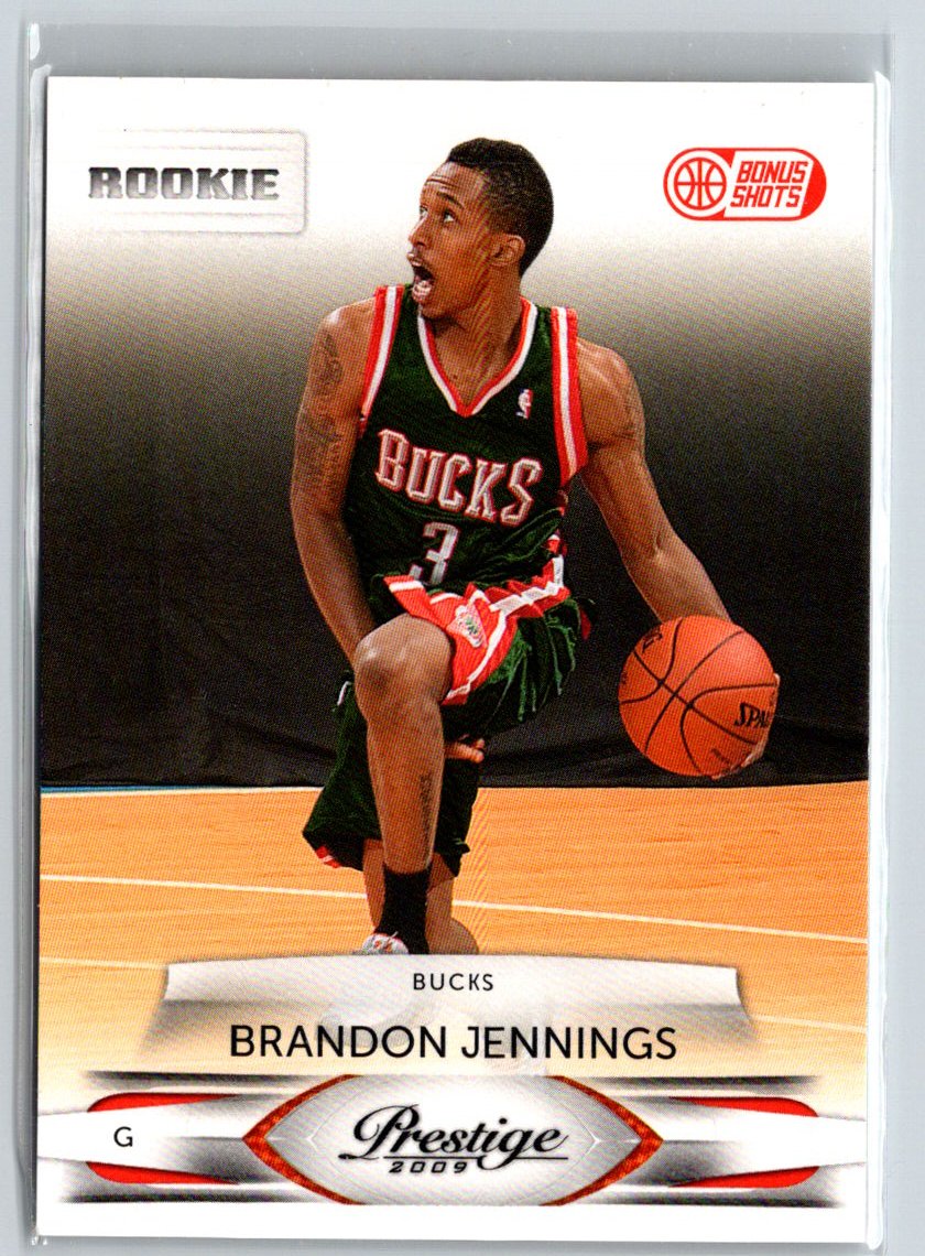 2009-10 Panini Prestige #210 Brandon Jennings Bonus Shots Orange #/300 G10