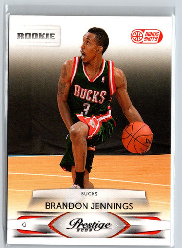 2009-10 Panini Prestige #210 Brandon Jennings Bonus Shots Orange #/300 G10