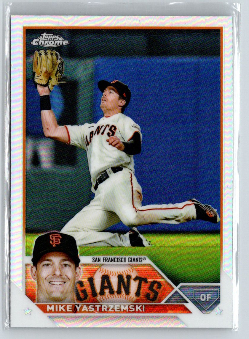 2023 Topps Chrome #111 Mike Yastrzemski Prism Refractors G11