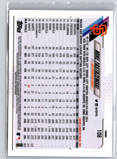 2021 Topps Chrome #108 Mike Yastrzemski Pink Refractor G11
