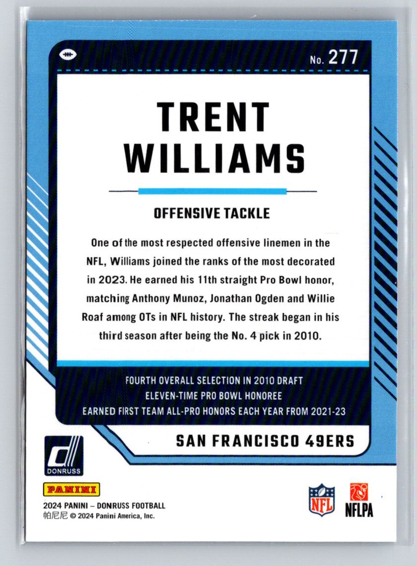2024 Donruss - Press Proof Blue #277 Trent Williams G11