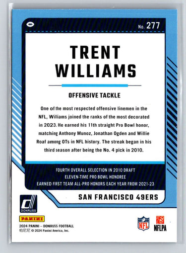 2024 Donruss - Press Proof Blue #277 Trent Williams G11
