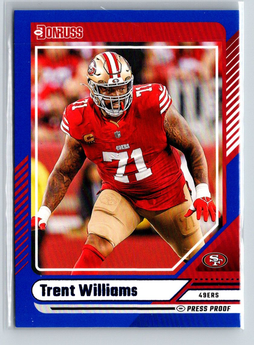 2024 Donruss - Press Proof Blue #277 Trent Williams G11