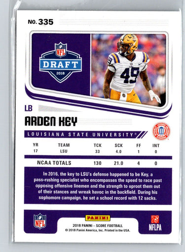 2018 Score #335 Arden Key End Zone #/6 G12