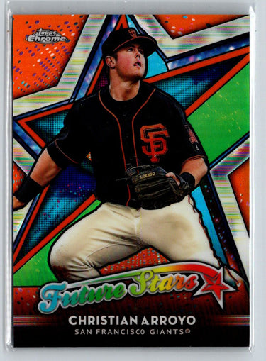 2018 Topps Chrome #FS-10 Christian Arroyo Future Stars Orange Refractor #/25 G12