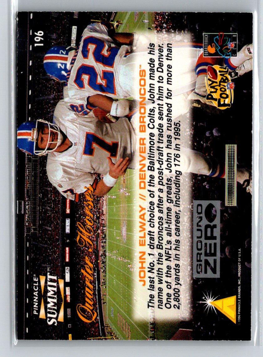 1996 Summit #196 John Elway Ground Zero G12
