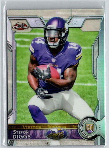 2015 Topps Chrome #148 Stefon Diggs Refractor G13