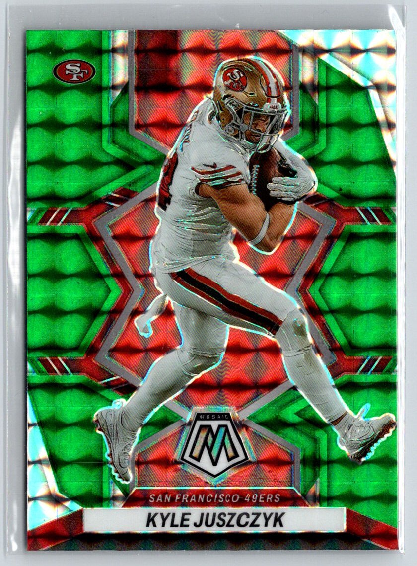 2022 Panini Mosaic #226 Kyle Juszczyk Mosaic Green G13