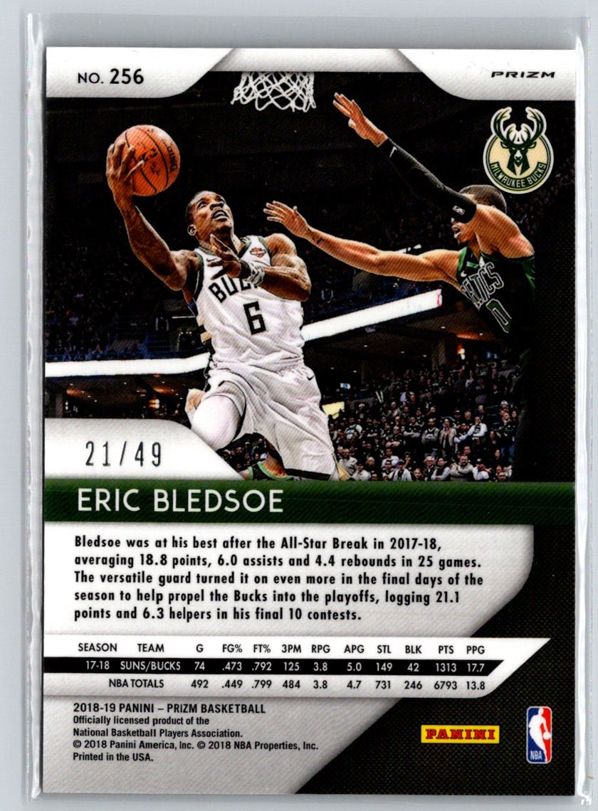 2018-19 Panini Prizm #256 Eric Bledsoe Prizms Orange #/49 G13