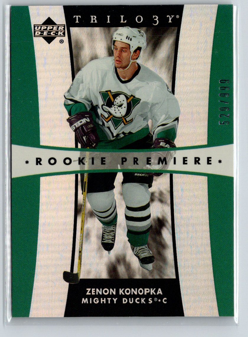 2005-06 Upper Deck Rookie Update #222 Zenon Konopka Trilogy #/999 G14