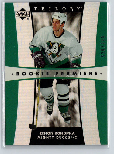 2005-06 Upper Deck Rookie Update #222 Zenon Konopka Trilogy #/999 G14