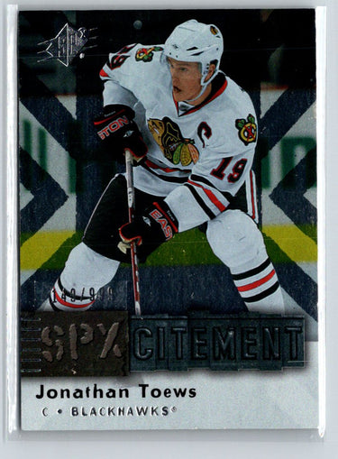 2009-10 SPx #X14 Jonathan Toews SPxcitement #/999 G14