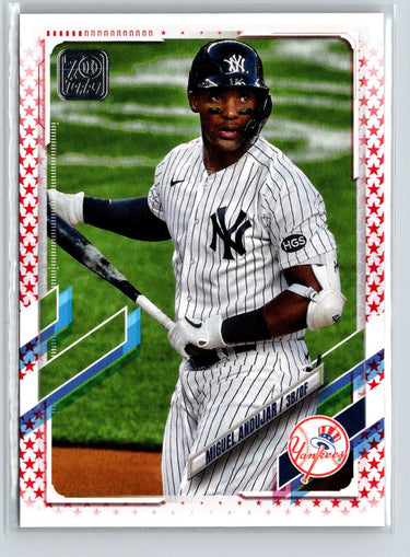 2021 Topps #30 Miguel Andujar Independence Day #/76 G14