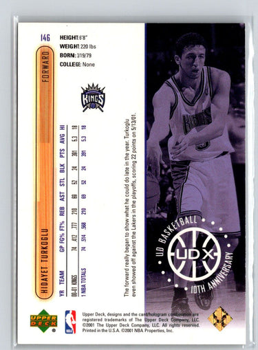 2001-02 Upper Deck #146 Hidayet Turkoglu UDX #/100 G15