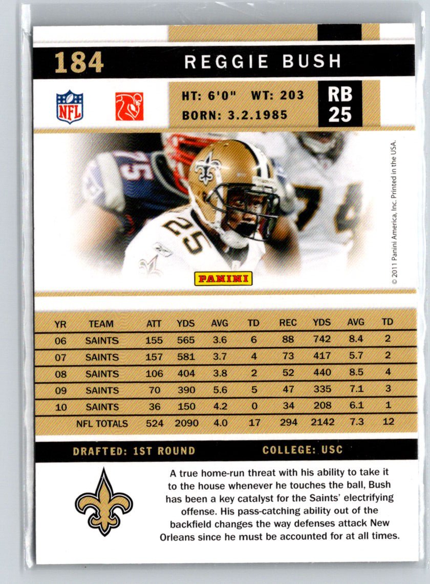 2011 Score #184 Reggie Bush End Zone G15