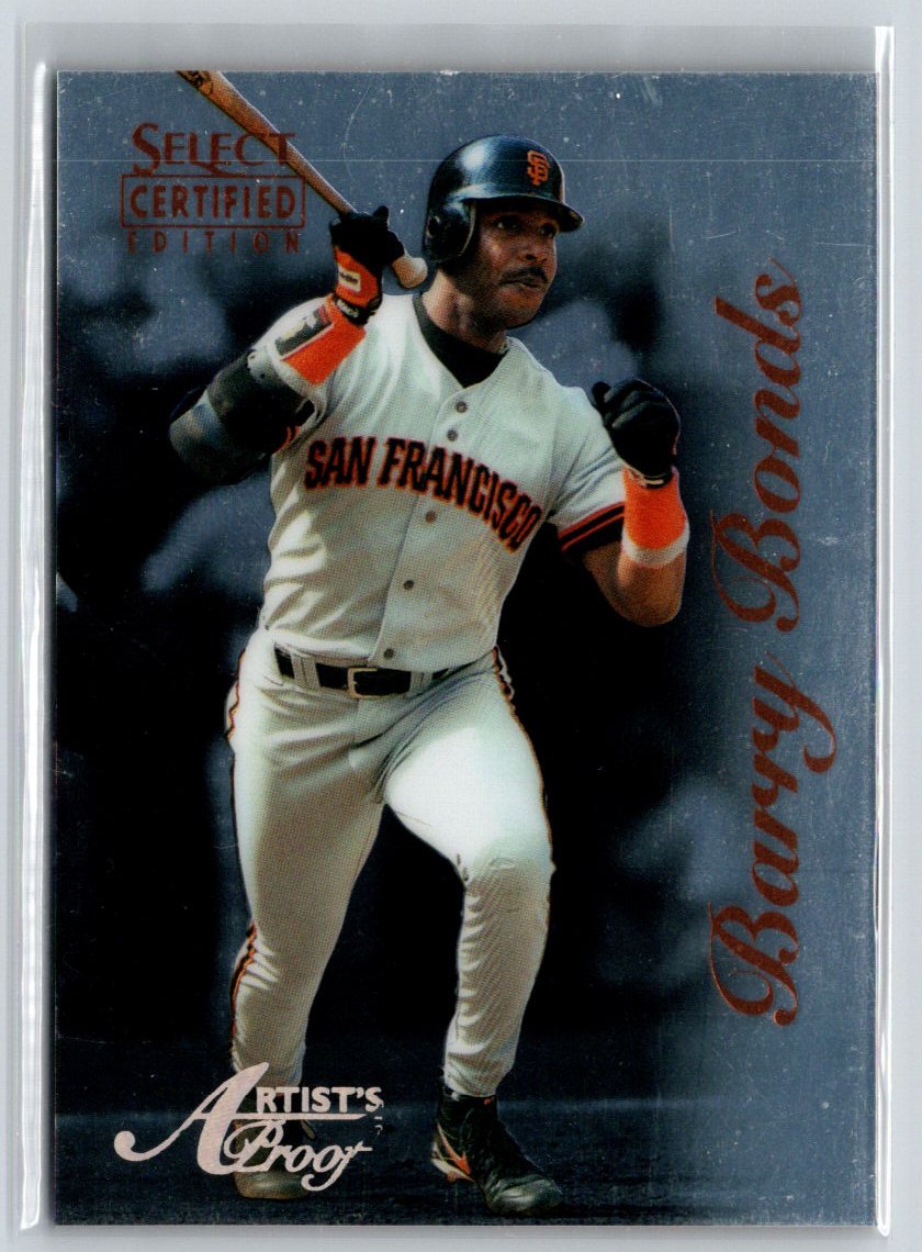 1996 Select Certified #31 Barry Bonds Artist's Proofs G16