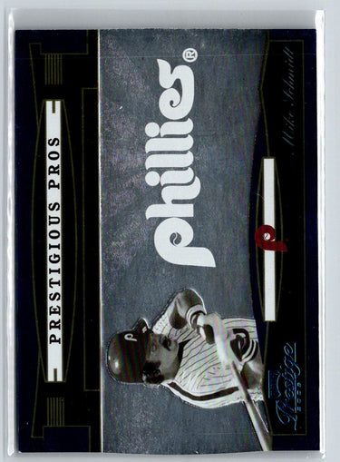 2005 Playoff Prestige #PP-100 Mike Schmidt Prestigious Pros Blue #/900 G17