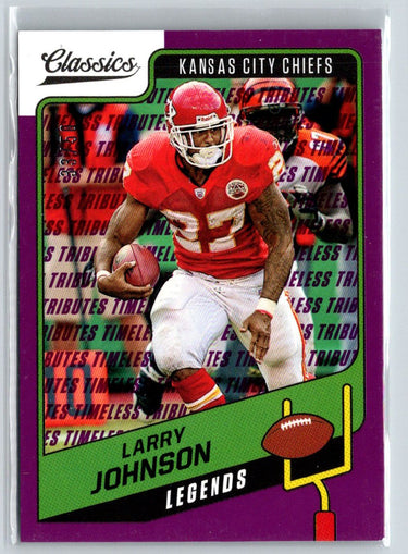 2021 Panini Classics #135 Larry Johnson H2 Timeless Tributes Purple #/50 G17