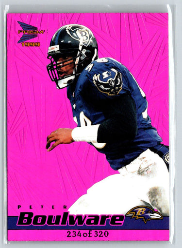 1999 Pacific Prism #10 Peter Boulware Holographic Purple #/320 G19