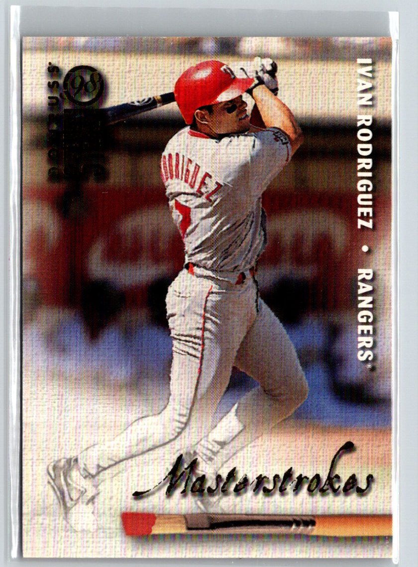 1998 Studio #4 Ivan Rodriguez Masterstrokes #/1000 G20
