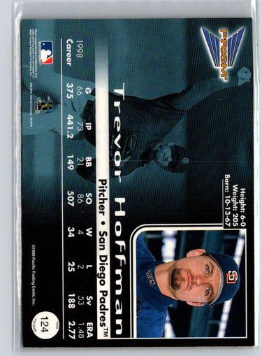 1999 Pacific Prism #124 Trevor Hoffman Holographic Gold #/480 G20