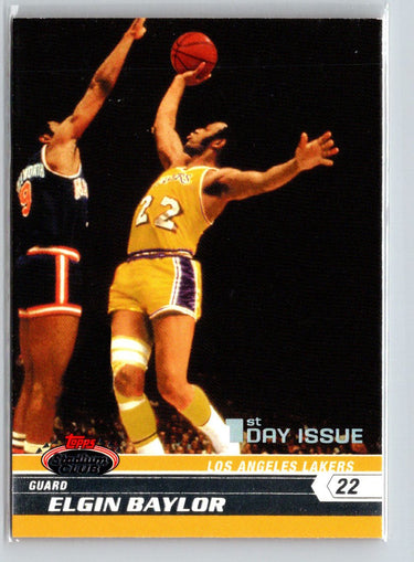2007-08 Stadium Club #95 Elgin Baylor 1st Day Issue #/1999 G20