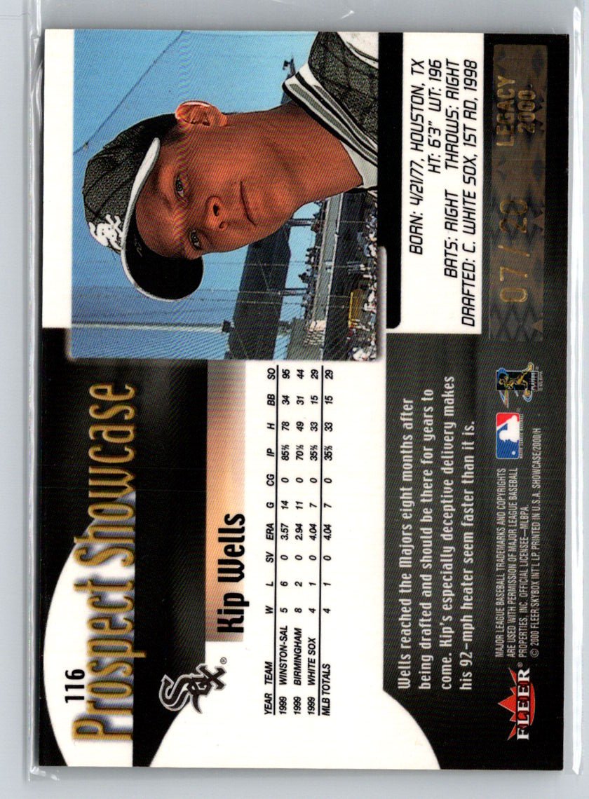 2000 Fleer Showcase #116 Kip Wells #/2000 G20