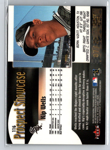 2000 Fleer Showcase #116 Kip Wells #/2000 G20