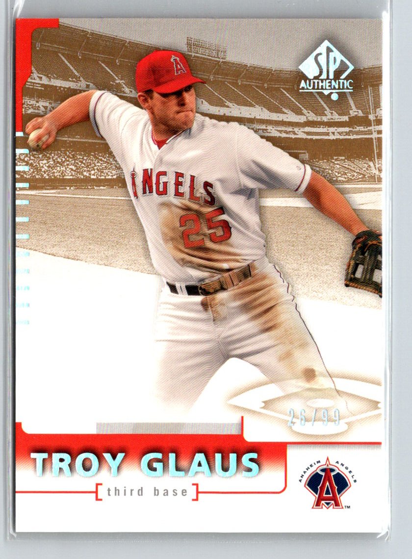 2004 SP Authentic #68 Troy Glaus Gold #/99 G21
