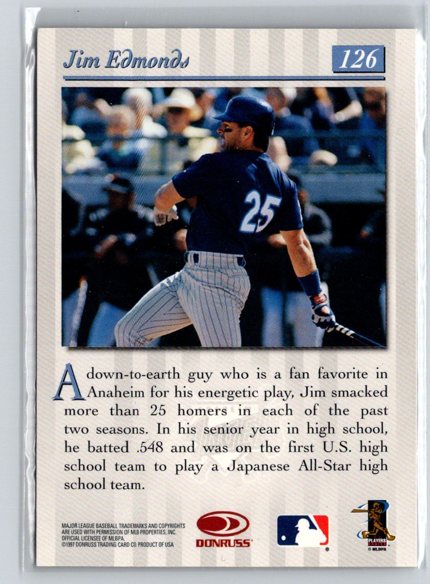1997 Studio #126 Jim Edmonds Press Proofs Gold G21