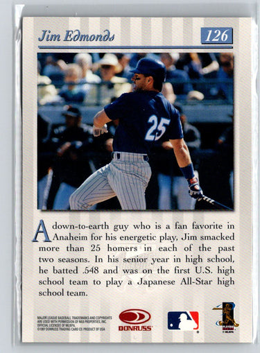 1997 Studio #126 Jim Edmonds Press Proofs Gold G21