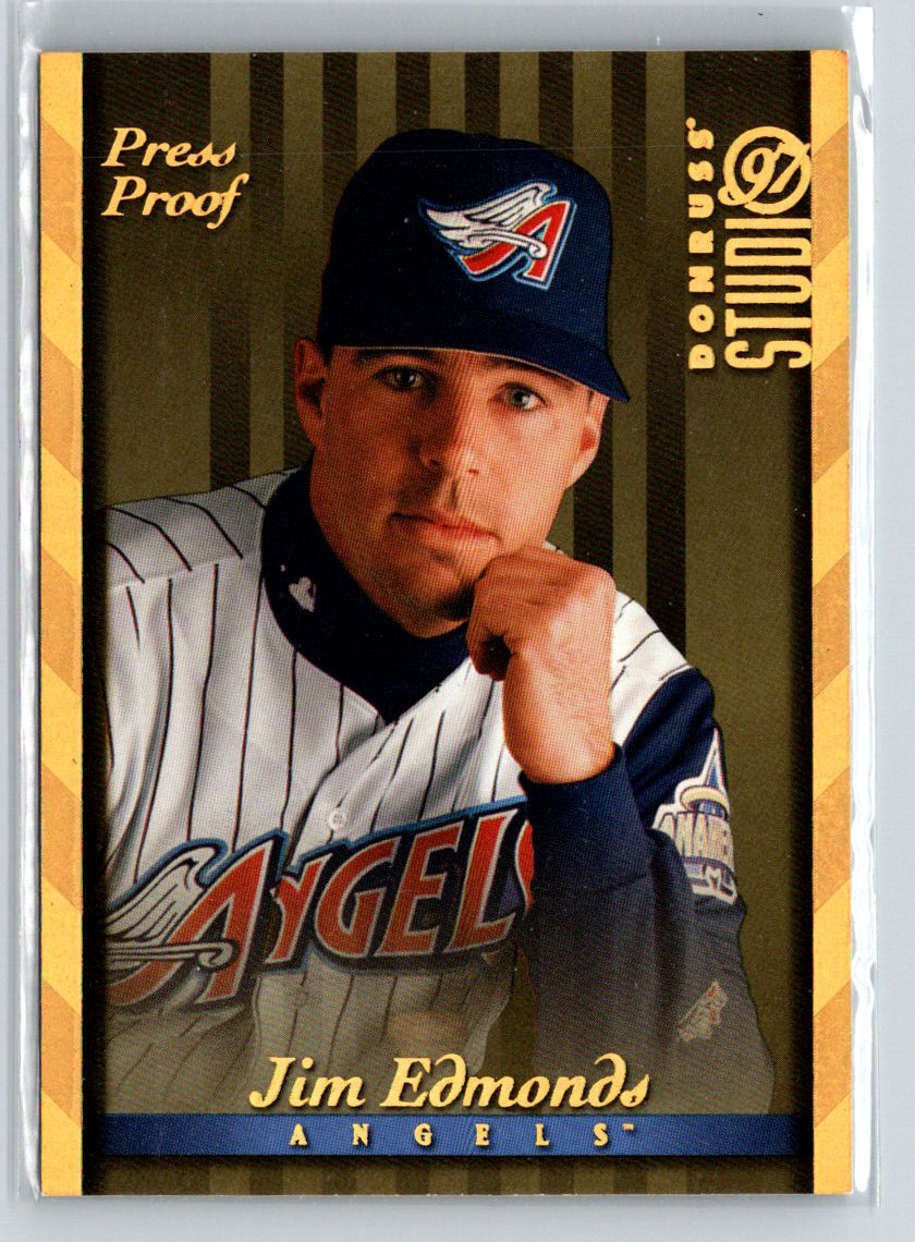 1997 Studio #126 Jim Edmonds Press Proofs Gold G21