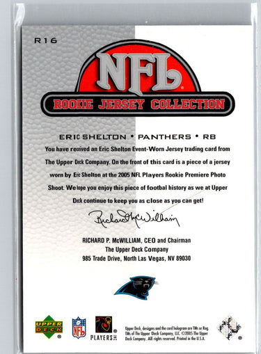 2005 Upper Deck Rookie Materials #R16 Eric Shelton Rookie Jerseys G22