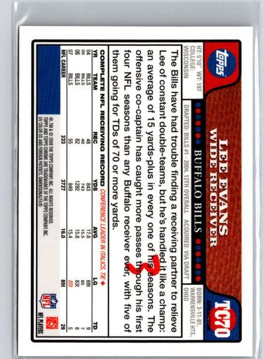 2008 Topps Chrome #TC70 Lee Evans Xfractors G22
